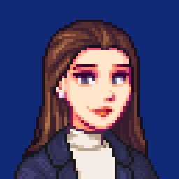 Pixel-art portrait of Gabrielle
